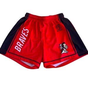 ❤️ 🆕 BRAVES Youth Red Mesh Basketball Shorts Size M